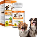 Turmeric for Dogs – 180 Count Tablet Treats with Curcumin & Piperine – Κοινή Υγεία, Κινητικότητα, Αλλεργία & Itch Relief, Δέρμα & Κάλυμμα, Hot Spots – Γεύσεις πάπιας με λάδι σολομού