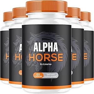 (5 Pack) Άλφα άλογο, Άλφα χάπια άλογο για τους άνδρες, Alpha κάψουλες άλογο, Alpha συμπλήρωμα αλόγου, Alpha Horse βιταμίνη όλα φυσικό Premium Formula, Alpha Horse συμπλήρωμα υποστήριξης, 300 κάψουλες για 5 μήνες