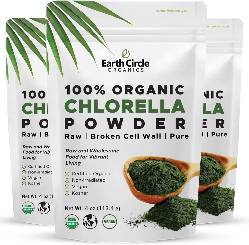 Βιολογικός Κύκλος της Γης Βιολογικά Chlorella σκόνη Superfood 