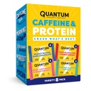 Quantum Energy Square: Energy Bar με καφεΐνη & 10g πρωτεΐνη. Delicious Healthy Snack On The Go. (Βεγκαν, χωρίς γλουτένη, χωρίς σόγια, χωρίς γαλακτοκομικά) (Variety 8-Pack)