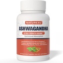 Ashwagandha 6000mg Μέγιστη Δύναμη, Βελτιστοποιημένη Απορρόφηση με Μαύρο Πιπέρι και Ρίζα Τζίντζερ, Φυσικό Adaptogen Mood & Stress Support, Sleep & Energy Support, 30 Vegan Κάψουλες 1 Μήνα