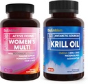 BioEmblem Antarctic Krill Oil Supplement and Women's Multivitamin
