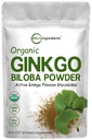 Micro Συστατικά Ακατέργαστη οργανική Ginkgo Biloba σκόνη, 8 ουγγιά (18 μήνες προμήθεια), Filler δωρεάν, υποστηρίζει λειτουργία του εγκεφάλου και ψυχική εγρήγορση, χωρίς ΓΤΟ και Vegan φιλικό
