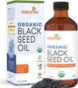 Βιολογικό Μαύρο Έλαιο Σπέρματος (Nigella Sativa, Σπόροι Κύμινου) Κρύο Πιέζεται Μη ΓΤΟ, 8 oz Γυάλινο Μπουκάλι Πηγή Απαραίτητων Λιπαρά Οξέων, Ωμέγα 3 6 9'