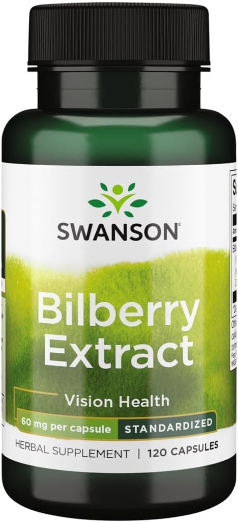 Swanson Bilberry Extract (Standardized) 60 Milligrams 120 Κάψουλες