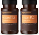 Στοιχεία Βιταμίνης K2 100 mcg, Vegan, 65 Κάψουλες, 2 Μήνες Προσφορά (Packaging May Vary) (Pack of 2)