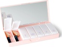 PORT X POLISH Designer Weekly Pill Box Organizer (Single 1X Daily, Blush Pink) 