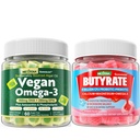 Vegan Omega 3 Gummies + Butyrate Gummies Sugar Free