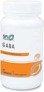 Klaire Labs SFI Health GABA - 420 Milligrams Gamma-Aminobutyric Acid, Neurotransmitter to Support Calm & Mood (60 κάψουλες)