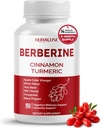 Βερβερίνη 14-σε-1 Συμπλήρωμα με Ceylon Cinnamon Apple Cinegar Turmeric Bitter Melon Holy Basil Milk Thistle Fenugreek Gymnema Banaba - Made in The USA
