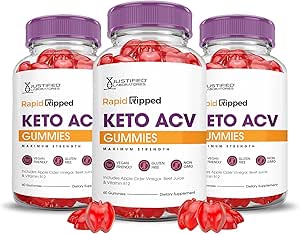 Αιτιολογημένα Εργαστήρια (3 Pack Rapid Rippped Keto ACV Vegan Non GMO 180 Gummies