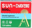Sun Chlorella 500mg Ολόκληρο το σώμα Wellness Green Algae Superfood Supplement - Ανοσολογική Άμυνα, Υγεία των Ούλων, Φυσικός Καθαρισμός, Ενεργειακή Ενίσχυση - Χλωροφύλλη, B12, Σιδήρος, Πρωτεΐνη - Μη- ΓΤΟ - 120 δισκία