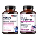 NATURE TARGET Women's Probiotics & Prebiotics, Cranberry & D-Mannose, 50-Billion-CFUs, Organic Probiotics for Digestive Health/Gut Health/Immune Booster/Weight Management