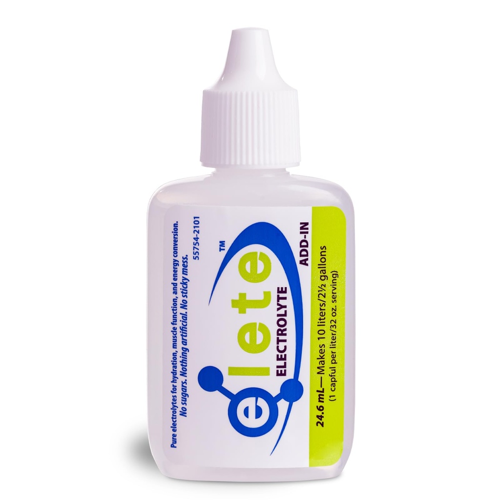 elete – Electrolyte Add-In – 1 Pocket Bottle – 4 Essential Electrolytes Concentrate – All Natural – Μεταμορφώνει κάθε ποτό σε ένα αθλητικό ποτό – 24,6mL