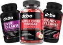 ACV Gummies & Liver Kidney Cleanse - 1000MG Apple Cider Vinegar Gummies & Liver Cleanse Kidney Detox Capses for Digestion, Gut Health, Cleansing, Detox, Flusing & Μεταβολισμός