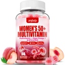Sugar-Free Womens Multivitamin 50 Plus Gummies with Calcium, Magnesium, Zinc, Vitamin A, C, D3, E, K2, B Complex, Folate, Biotin - Multi Vitamins & Minerals for Skin, Energy, Immune Support