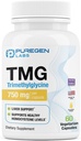 Puregen Labs TMG 750 mg – Συμπλήρωμα τριμεθυλογλυκίνης – Ενθάρρυνση Υγιή επίπεδα ομοκυστεΐνης, μη ΓΤΟ, ΟΧΙ Γλουτένη και γαλακτοκομικά 