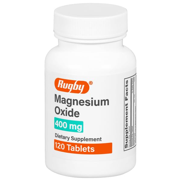Ruύγχος μαγνησίου 400 mg δισκία - Συμπλήρωμα διατροφής - Χωρίς γλουτένη - 120 Count (1 Συσκευασία)
