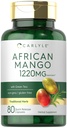 Carlyle African Mango Supplement | 80 Capsules | with Green Tea Extract | Non-GMO, Gluten Free