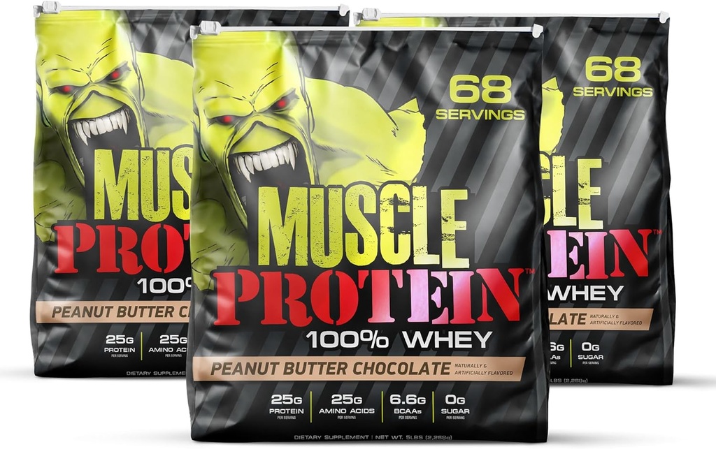 COLOSSAL LABS πρωτεΐνη ορού γάλακτος αρωματισμένη πρωτεΐνη σκόνη, 25,000mg αμινοξέα / Serving, κρύο φιλτραρισμένο (συσκευασία Μαΐου Vary) (15 λίβρα (Pack of 3), φυστικοβούτυρο)