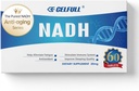 CELFULL NADH συμπλήρωμα 40mg άγκυρα NMN εναλλακτικό NAD+ συμπλήρωμα για την υποστήριξη του ανοσοποιητικού κατά της γήρανσης Boost Brain Cognition & Χρόνια Κόπωση Συμπληρώματα