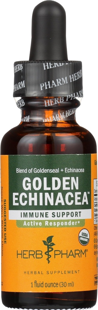 HERB PHARM Organic Golden Echinacea, 1 FZ