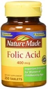 Nature Made Folic Acid (400 mcg) Δισκία, 250 Count, Συσκευασία των 2