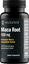 Nugenix Essentials Κάψουλες σκόνης ρίζας Maca - 100% Περουβιανό εκχύλισμα Maca, Περουβιανό Ginseng, MacaPrime - 60 Count