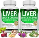 Liver Cleanse Detox & Repair Formula Συμπλήρωμα Detox ήπατος – Γαϊδουράγκαθο γάλακτος με δαντελίων, Artichoke, Turmeric, Beet Root, Turmeric & More για φυσικό γρήγορο καθαρισμό βοτάνων Non-gmo Vegan 60 κάψουλες