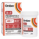 Ombre 3-in-1 Probiotic, Prebiotic και Postbiotic for Digestive Health & Gut Health - 45 Billion CFU - Bloating, Constipation & Gas Relief - Μεταβολική & Ανοσολογική Υποστήριξη για Γυναίκες & Άνδρες, 30 Day Supply