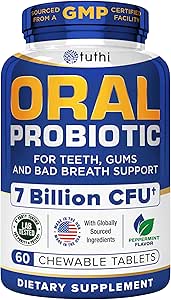Tuthi Bundle: TMG Supplements & Oral Probiotics for Mouth - Trimethylglycine 1000mg for Healthy Homocysteine Levels & Cardiovascular Support & Dental Probiotic for Gums & Oral Health