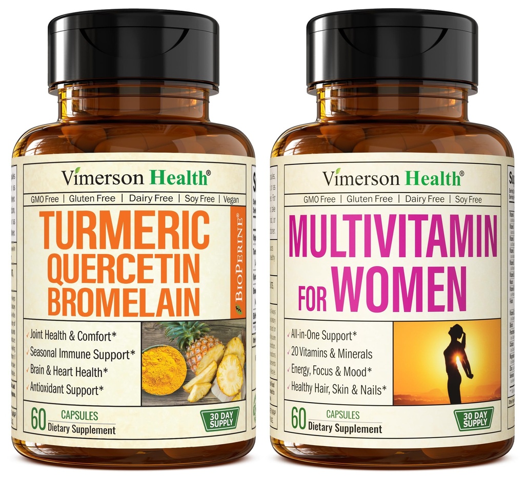 Quercetin με Bromelain & Κουρκουμίνη & Πλήρης πολυβιταμίνη για τις γυναίκες
