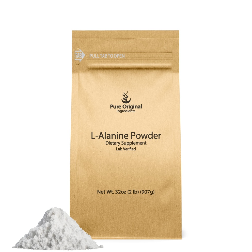 ΑΝΩΤΑΤΑ ΑΡΧΙΚΑ ΣΥΣΤΑΤΙΚΑ L-Alanine Powder (2 lb) Εργαστήριο Επαληθευμένο, πάντα καθαρό, χωρίς πληρωτικά ή πρόσθετα