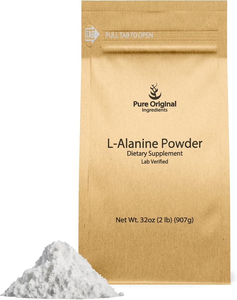 ΑΝΩΤΑΤΑ ΑΡΧΙΚΑ ΣΥΣΤΑΤΙΚΑ L-Alanine Powder (2 lb) Εργαστήριο Επαληθευμένο, πάντα καθαρό, χωρίς πληρωτικά ή πρόσθετα