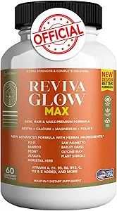 Reviva Glow Max - Τα μαλλιά, το δέρμα και τα νύχια συμπλήρωμα υποστήριξης 