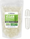 XPRS Nutra Μέγεθος 1 Κενές κάψουλες - 1000 Clear Count Empty Vegan Κάψουλες - Χορτοφαγικά Χάπια - DIY Καψάκιο Γέμισμα- Χάπια Veggie για το Do-It-Yourself συμπληρώματα