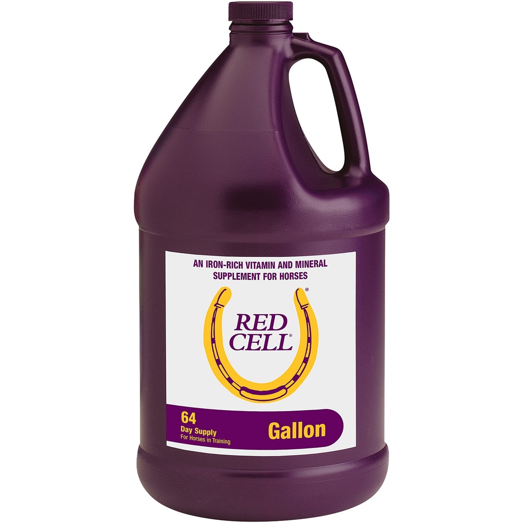 Farnam Horse Health Red Cell, Liquid Vitamin-Iron-Mineral συμπλήρωμα για τα άλογα, βοηθά να γεμίσουν σημαντικά διατροφικά κελύφη στη διατροφή των αλόγων, 1 Gallon, 128 Oz., 64-Day Supply