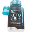 Herbtonics Keto BHB+ BioPerine Keto Pills, Exogenous Ketones for Ketosis Support, Weight Management, GLP‐1 Support, Energy & Mental Focus, Vegan Friendly Non-GMO Formula. 60 Vegan Κάψουλες