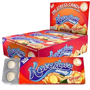 Kava Kava Candy - 8 Kava Candies Per Pack, Kava Extract Stress Relief Supplement, Natural Kava Root Chill Happy Pill, Encourages Positive Mood - Ginger Mint Flavor, 1 Box (12 Packs)