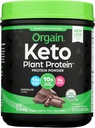 Orgain Organic Keto Vegan Protein Powder, Chocolate - 10g Πρωτεΐνη με βάση το φυτό, 0g Ζάχαρη*, Avocado & Coconut Oil, Χωρίς γλουτένη, Χωρίς γαλακτοκομικά, Λακτόζη ή συστατικά σόγιας, Για Smoothies & Shakes, 0.97lb