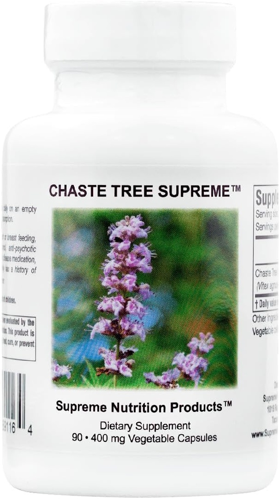 Supreme Nutrition Chaste Tree Supreme, 90 Pure Vitex Vegetarian Capsules