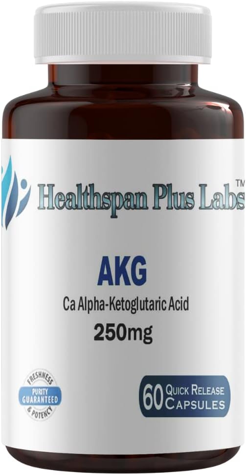 Κάψουλες Ca AKG (Calcium Alpha- Κετογλουταρικό) Κάψουλες 250mg 60 Count