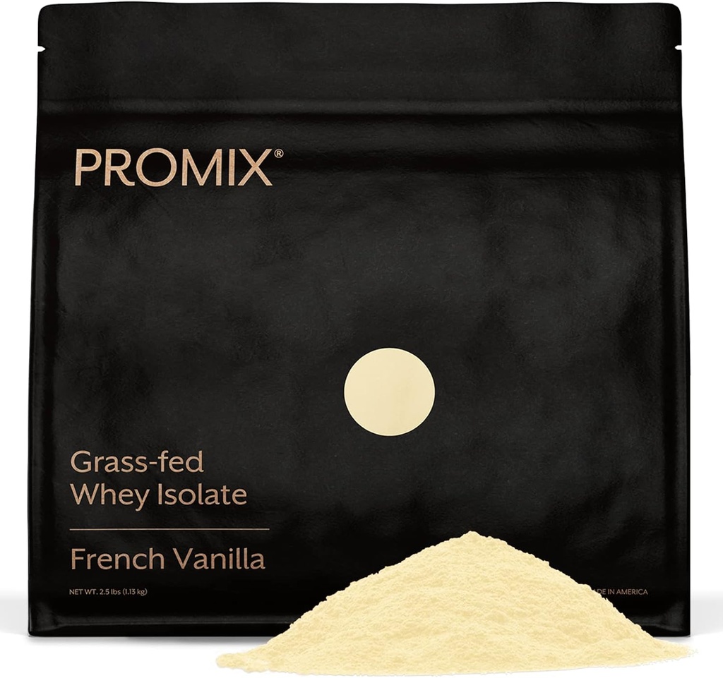 ProMix Διατροφή Whey Protein Isolate Powder, Vanilla - Grass-Fed - -Post Workout Καταλληλότητα & Διατροφή Shakes, Smoothies, Ψήσιμο & Μαγειρική Συνταγές - Χωρίς γλουτένη & Keto-Friendly - 2,5 Λίρα (συσκευασία 1 )