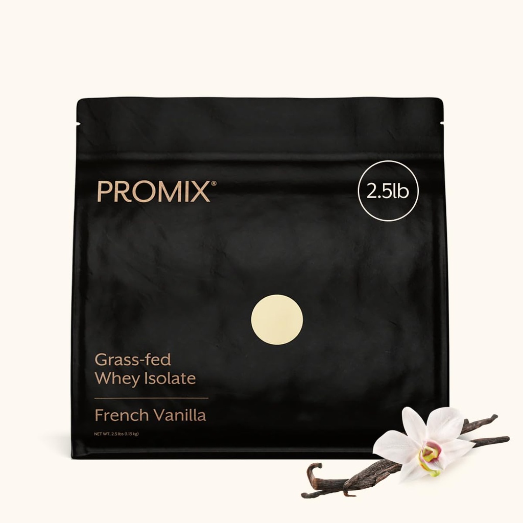 ProMix Διατροφή Whey Protein Isolate Powder, Vanilla - Grass-Fed - -Post Workout Καταλληλότητα & Διατροφή Shakes, Smoothies, Ψήσιμο & Μαγειρική Συνταγές - Χωρίς γλουτένη & Keto-Friendly - 2,5 Λίρα (συσκευασία 1 )