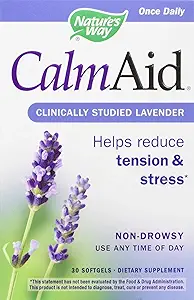 Nature's Way Nature's Way Calmaid, Non-drowsy, Clinically Studied Lavender Supplement Helps Reduce Tension/Stress, 30 Count (Pack of 12)