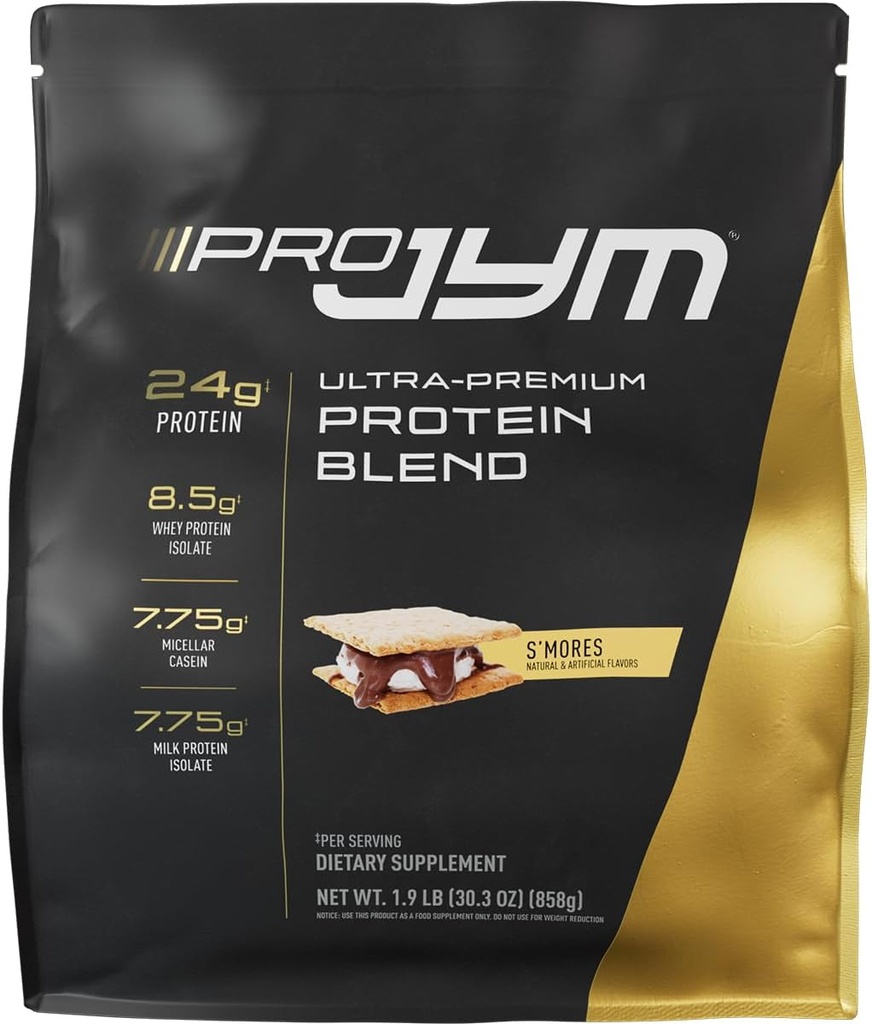 JYM Supplement Science Pro JYM S'More Protein Powder - Whey Protein Isolates, Casein, & Milk Protein, Lean Muscle Building for Men & Women, 22 Services