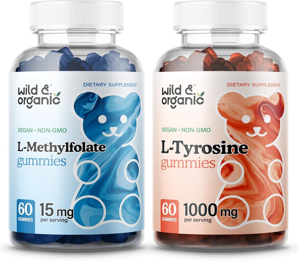Άγρια & οργανικά L-μεθυλοφολικά Gummys & L-Tyrosine Gummies