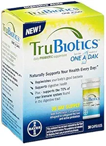 TruBiotics Daily Probiotic, 30 Κάψουλες - Χωρίς γλουτένη, χωρίς σόγια Digestive + Immune Health Supplement for Men and Women (Pack of 6)