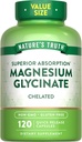 Nature's Truth Magnesium Glycinate 200mg | 120 Capsules | High Absorption Chelated Magnesium | Non-GMO & Gluten Free Mineral Supplement