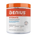 The Genius Brand Genius Hydrate - Συμπλήρωμα ηλεκτρολυτών για Καθημερινή Ενυδάτωση - Νερό καρύδας - Χωρίς ζάχαρη - 8 Βασικά Ορυκτά & Θρεπτικά συστατικά - Μη ΓΤΟ - Μπλε Βατόμουρο - 50 Σερβιέτες